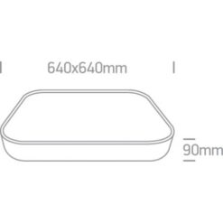 Плафон ONE LIGHT 62160A/B/W 62W 3000K SQUARE LED LAMP - Image 2