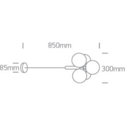 Пендел One Light 63116A/BBS SATIN BRASS ROUND PENDANT LAMP - Image 2