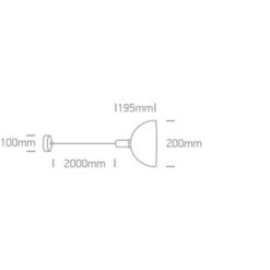 Пендел One Light 63140/BBS PENDANT LAMP - Image 2