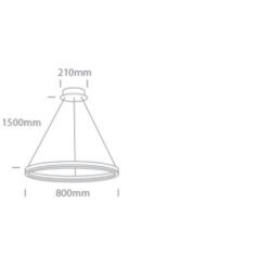 LED пендел One Light 63144B/B/W 60W 3000K BLACK PENDANT LAMP - Image 2