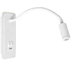 LED аплик с ключ и USB изход MILAGRO ML6349 BASE