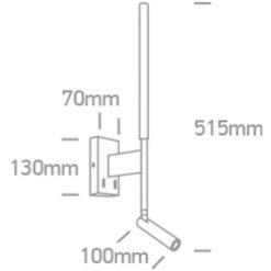 LED аплик One Light 65144/B/W 9W 3000K BLACK READING WALL LAMP - Image 2