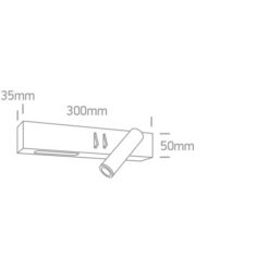 LED аплик One Light 65146A/B/W 9W 3000K BLACK READING RIGHT SIDE - Image 2