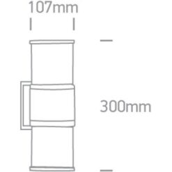 Фасаден аплик One Light 67098/BR BROWN IP54 FACADE WALL LAMP - Image 2