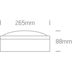 Фасаден плафон One Light 67204/G GREY ROUND IP54 - Image 2