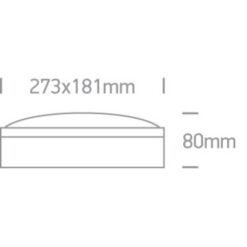 Фасаден плафон One Light 67204B/AN ANTHRACITE OVAL IP54 - Image 2