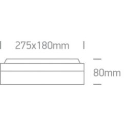 Фасаден плафон One Light 67208B/AN ANTHRACITE RECTANGULAR IP54 - Image 2