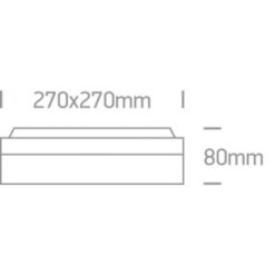 Фасаден плафон One Light 67210/G GREY SQUARE IP54 - Image 2