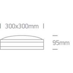 Фасаден плафон One Light 67216B/G GREY SQUARE IP54 - Image 2