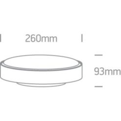 Фасаден плафон One Light 67280E/G GREY IP65 ROUND FACADE CEILING LAMP - Image 2