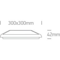 LED фасаден плафон One Light 67372/W/C 25W 4000K IP54 SQUARE FACADE CEILING LAMP - Image 2