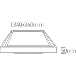 LED фасаден плафон One Light 67384A/AN/W 30W 3000K IP54 SQUARE FACADE CEILING LAMP - Image 2