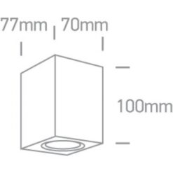 Фасаден аплик One Light 67426/AN SQUARE FACADE WALL LAMP ANTHRACITE - Image 2