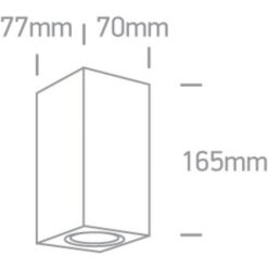 Фасаден аплик One Light 67426A/AN SQUARE FACADE WALL LAMP ANTHRACITE - Image 2