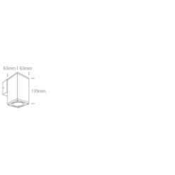 Фасаден аплик One Light 67426B/W SQUARE FACADE WALL LAMP WHITE - Image 2
