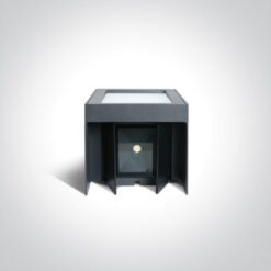 LED фасаден аплик One Light 67440A/AN/W 11W LED 3000K IP54 ANTHRACITE ADJUSTABLE BEAMS FACADE WALL LAMP - Image 2
