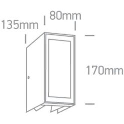 LED фасаден аплик One Light 67440/AN/W 9W LED 3000K IP54 ANTHRACITE ADJUSTABLE BEAMS FACADE WALL LAMP - Image 2