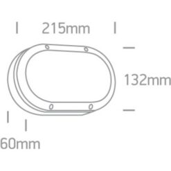 LED фасаден аплик One Light 67442B/W/W 10W 3000K IP54 OVAL FACADE WALL LAMP - Image 2