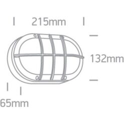 LED фасаден аплик One Light 67442C/B/W 10W 3000K IP54 OVAL FACADE WALL LAMP - Image 2