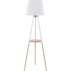 Бял лампион TK LIGHTING Vaio за четене