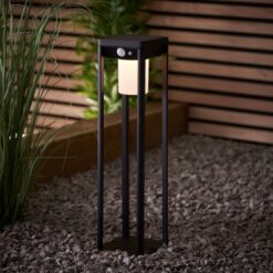 ENDON LED СОЛАРЕН ГРАДИНСКИ СТЪЛБ С ДАТЧИК ЗА ДВИЖЕНИЕ 96929 HALLAM - Image 3