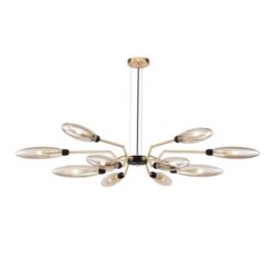 Златен полилей MAYTONI Mod012cl-12g за трапезария