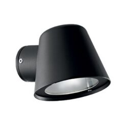 Черен аплик Ideal Lux Gas за фасада и вход