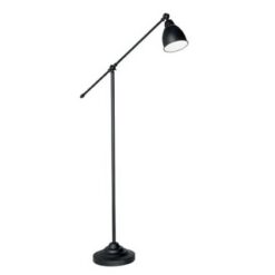 Черен лампион Ideal Lux Newton за ъгъл в дневна