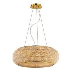 Златен пендел Ideal Lux Pasha 164984 за трапезна маса
