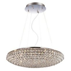 Хром пендел Ideal Lux King за трапезария