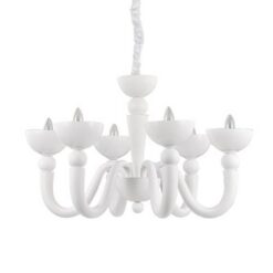 Бял полилей Ideal Lux Bon за трапезария