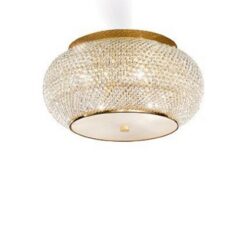 Златен плафон Ideal Lux Pasha 100807 за баня