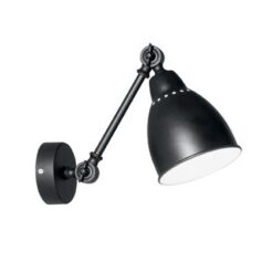 Черен аплик Ideal Lux Newton за хол