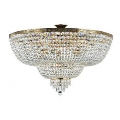 Златен полилей MAYTONI Dia890-cl-18-g за хол или трапезария