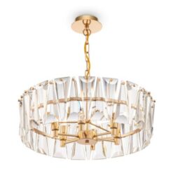 Златен полилей MAYTONI Mod043pl-06g за хол или трапезария