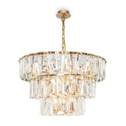 Златен полилей MAYTONI Mod043pl-18g за хол или трапезария