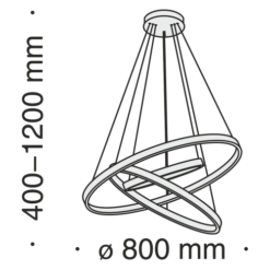 LED пендел MAYTONI MOD058PL-L100BS4K RIM - Image 5