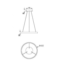 LED пендел MAYTONI MOD058PL-L100B3K RIM - Image 2