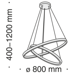 LED пендел MAYTONI MOD058PL-L74BS4K RIM - Image 5