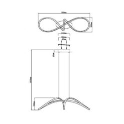 LED пендел MAYTONI MOD156PL-L52B4K CURVE - Image 2