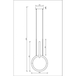 LED пендел MAYTONI MOD165PL-L18G3K NODE - Image 2