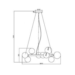 Пендел MAYTONI MOD545PL-11G DALLAS - Image 2