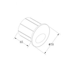 LED фасадна луна за вграждане в стена MAYTONI O015SL-L3W3K BIL - Image 2