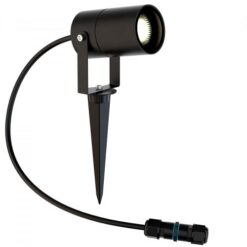 Черен прожектор MAYTONI Scope за градина и двор