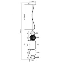 LED пендел MAYTONI P069PL-L35CH3K1 COLLAR - Image 2