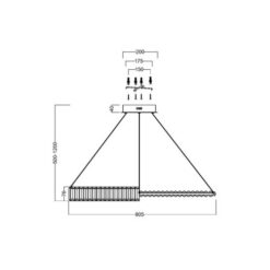 LED пендел MAYTONI P097PL-L45G4K KRONE - Image 2