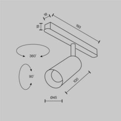 MAYTONI Track Lighting Focus LED TR032-2-5W3K-S-B - Image 7