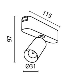 MAYTONI Track Lighting Focus LED TR103-1-5W3K-M-B - Image 7