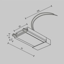 MAYTONI Components for surface-mounted track system Accessories for tracks Radity TRA084B-11B - Image 5