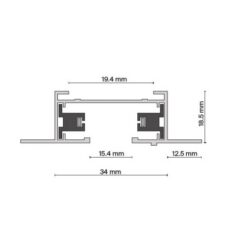 Монофазна тоководеща шина за вграждане MAYTONI TRX004-111B - Image 6